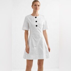 NWT Pearl by Lela Rose Cotton Poplin A-Line Dress